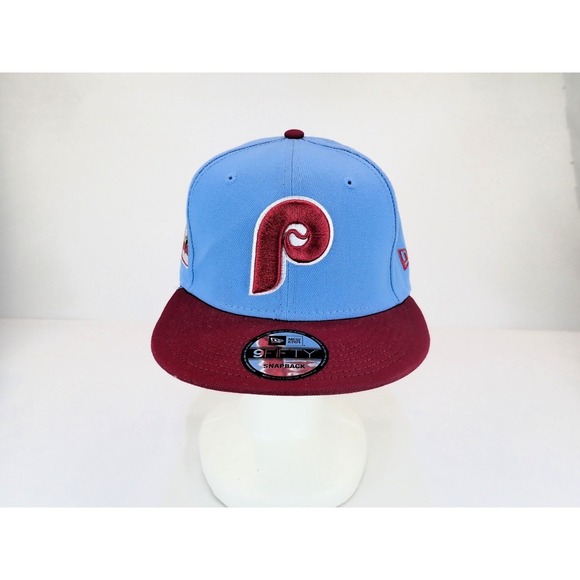 New Era Other - New Era 9FIFTY Philadelphia Phillies Snapback Hat Sky Blue Maroon Cooperstown